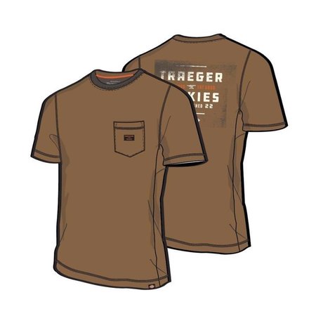 DICKIES Traeger Tee Shirt Brown XL TRGSS1BDXL